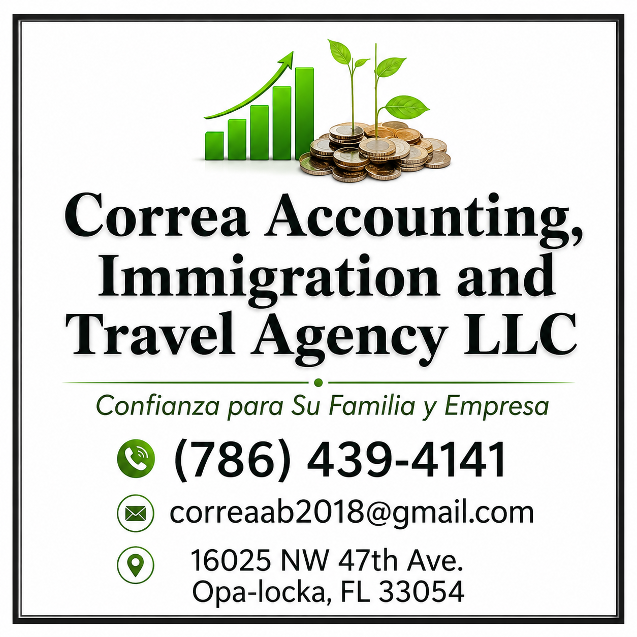 Correa Accounting, Immigration and Travel Agency LLC